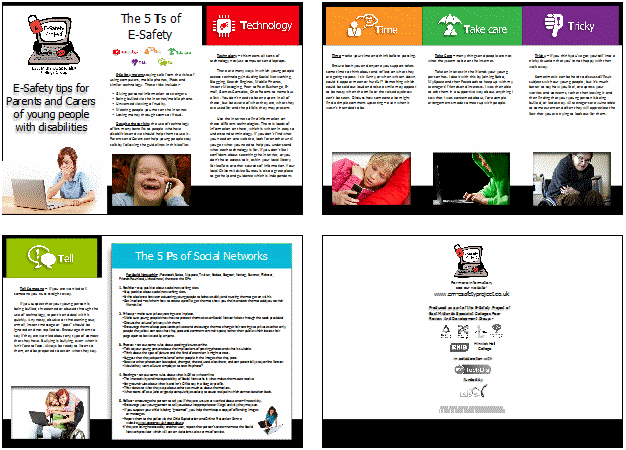 E-Safety leaflet for parents and carers